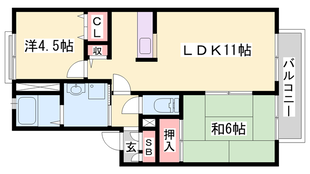 魚住駅 徒歩14分 1階の物件間取画像